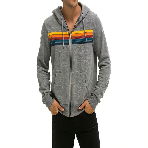 designer hoodie mens hoodie rainbow hoodie spring winter hoodie gray fashion hoodie striped comfortable hoodie zipup hoodie blue, Black
designer hoodie mens hoodie rainbow hoodie spring winter hoodie gray fashion hoodie striped comfortable hoodie zipup hoodie blue, Black