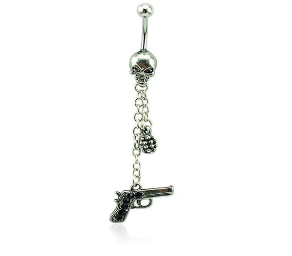 brand new belly button rings surgical steel skull barbell dangle link chain gun navel piercing jewelry4360306, Silver
brand new belly button rings surgical steel skull barbell dangle link chain gun navel piercing jewelry4360306, Silver