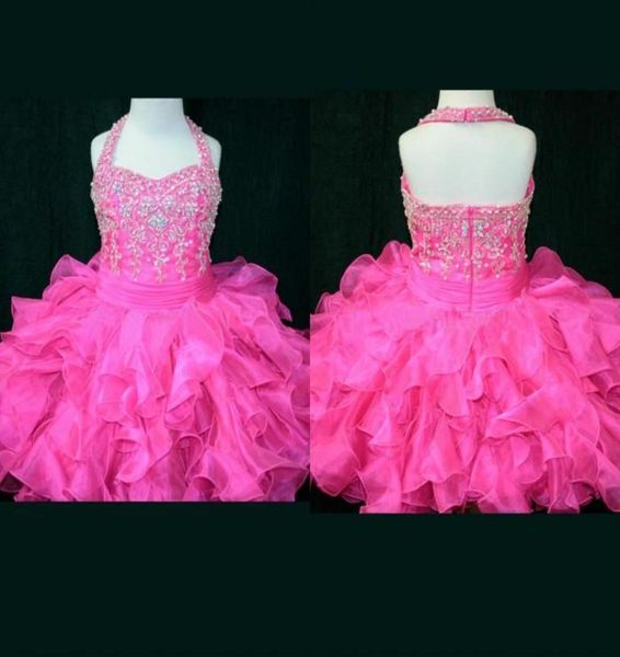 custom made birthday party dresses a line mini halter pink cupcake girls pageant dresses girls crystal beaded flower gi6027210, White;red
custom made birthday party dresses a line mini halter pink cupcake girls pageant dresses girls crystal beaded flower gi6027210, White;red