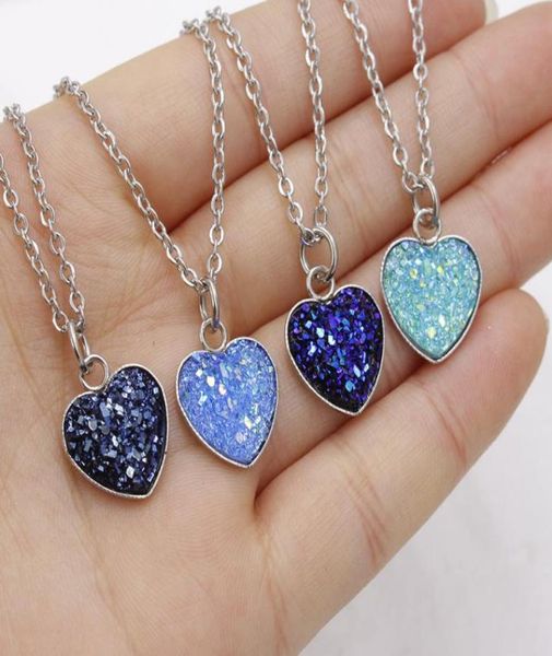16colors fashion women039s heart crystals gem resin druzy stainless steel pendant necklace jewelry gift pendant necklace5751643, Silver
16colors fashion women039s heart crystals gem resin druzy stainless steel pendant necklace jewelry gift pendant necklace5751643, Silver