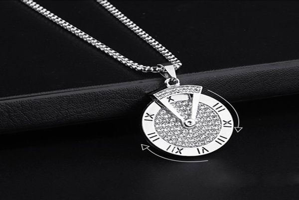 spinner time pendant necklace stainless steel zircon women mens necklace fashion jewelry with roman numeral luckey pendant4875133, Silver
spinner time pendant necklace stainless steel zircon women mens necklace fashion jewelry with roman numeral luckey pendant4875133, Silver