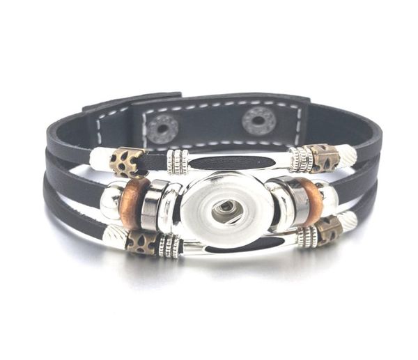 black brown really 104 original genuine leather retro bracelet 18mm snap button bangle charm jewelry for women men kids8531824, Golden;silver
black brown really 104 original genuine leather retro bracelet 18mm snap button bangle charm jewelry for women men kids8531824, Golden;silver