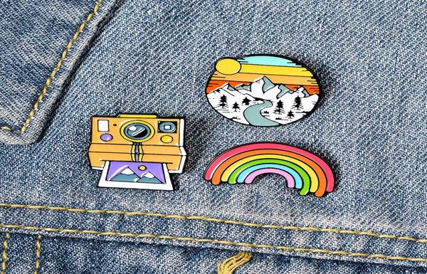 qihe striped rainbow camera moutain fashion gifts lucky pins for clothes bag punk jewelry gift friend whole6393199, Gray
qihe striped rainbow camera moutain fashion gifts lucky pins for clothes bag punk jewelry gift friend whole6393199, Gray