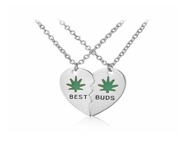 buds necklace enamel weed leaves broken heart pendant necklaces good friends bff jewelry gifts7463870, Silver
buds necklace enamel weed leaves broken heart pendant necklaces good friends bff jewelry gifts7463870, Silver