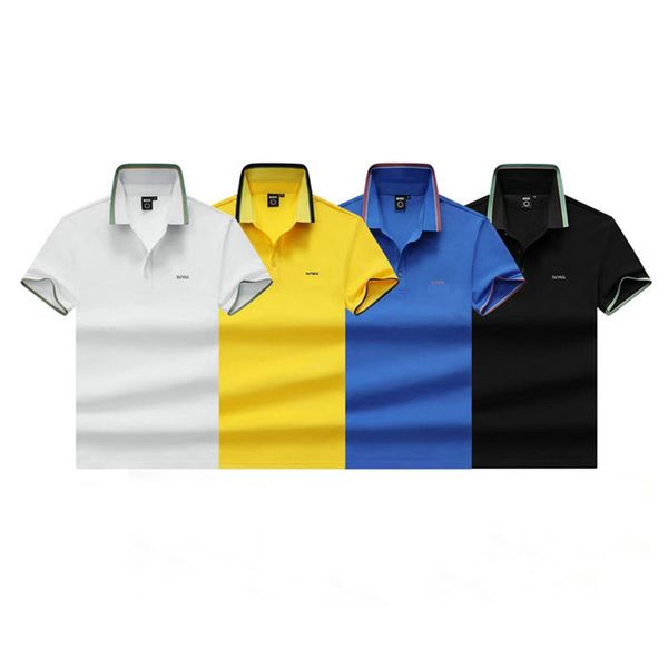 mens polos boss men t shirt designer striped polo neck fashion brand luxury business stripe short sleeve casual shirt homme letter pattern p, White;black
mens polos boss men t shirt designer striped polo neck fashion brand luxury business stripe short sleeve casual shirt homme letter pattern p, White;black