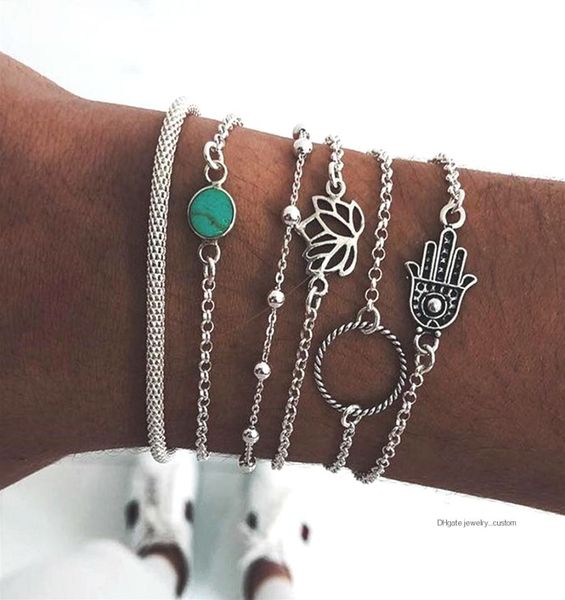 6 pcsset bohemian bangle fatima hand hollow lotus bead gem scrub silver bracelet set women party wedding jewelry accessories2884729, Golden;silver
6 pcsset bohemian bangle fatima hand hollow lotus bead gem scrub silver bracelet set women party wedding jewelry accessories2884729, Golden;silver