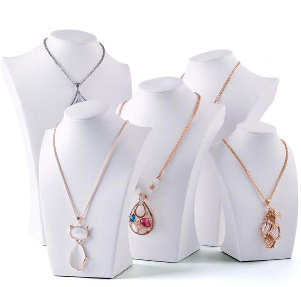 white faux leather necklace bust tall jewelry chain display stand neck form for boutique shop window shelf exhibition counter 1079714, Black
white faux leather necklace bust tall jewelry chain display stand neck form for boutique shop window shelf exhibition counter 1079714, Black