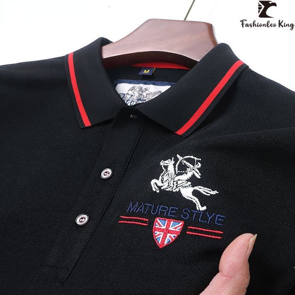 men's polos breathable embroidered polo shirt for men business casual short sleeve 230707, White;black
men's polos breathable embroidered polo shirt for men business casual short sleeve 230707, White;black