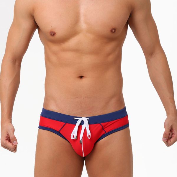 men's swimwear european and american color matching triangle swimming trunks trend simple coin purse comfortable beach vacation briefs
men's swimwear european and american color matching triangle swimming trunks trend simple coin purse comfortable beach vacation briefs