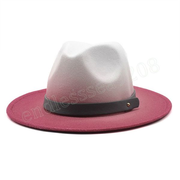 winter fedora hat women wide brim cap gradient panama vintage party formal jazz cap for men sombreros de mujer, Blue;gray
winter fedora hat women wide brim cap gradient panama vintage party formal jazz cap for men sombreros de mujer, Blue;gray