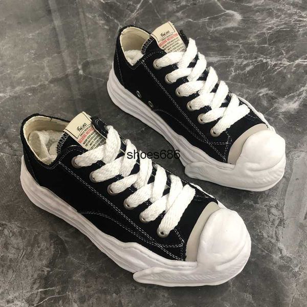 high street mmy thick bottom canvas shoes mihara men sneakers lace-up yasuhiro men's casual shoes women's boots with box, Black
high street mmy thick bottom canvas shoes mihara men sneakers lace-up yasuhiro men's casual shoes women's boots with box, Black