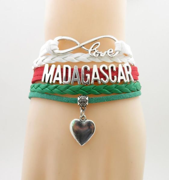 infinity love madagascar country bracelet heart charm madagascar national flag green white bracelets bangles for woman and man5641416, Golden;silver
infinity love madagascar country bracelet heart charm madagascar national flag green white bracelets bangles for woman and man5641416, Golden;silver