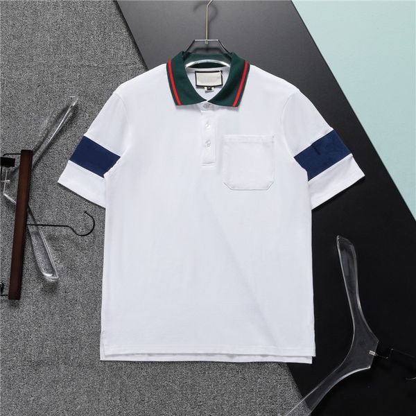 ss men's fall polo shirt lapel fashion t-shirt letter-embroidered polo shirt designer short-sleeved shopping m-xxxl, White;black
ss men's fall polo shirt lapel fashion t-shirt letter-embroidered polo shirt designer short-sleeved shopping m-xxxl, White;black