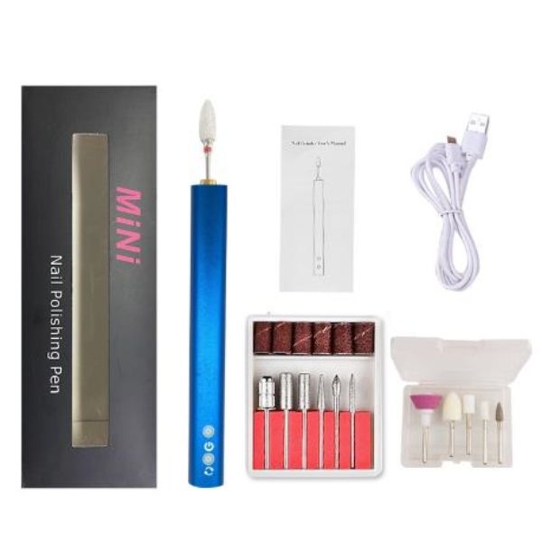 mini electric manicure pedicure nail art tool usb rechargeable nail drill pen, Silver
mini electric manicure pedicure nail art tool usb rechargeable nail drill pen, Silver