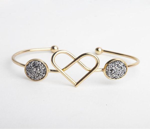 wholenew fashion druzy drusy bracelet gold plated knotted love heart open adjustable bangle bracelets for women lady jewelry8797746, Black
wholenew fashion druzy drusy bracelet gold plated knotted love heart open adjustable bangle bracelets for women lady jewelry8797746, Black
