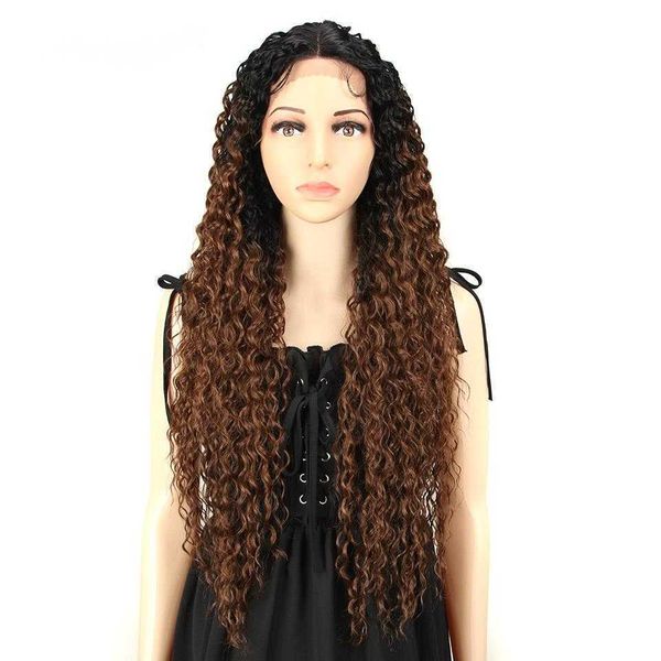 synthetic wigs lace wig synthetic 30 inch super long kinky curly hair ombre blonde loose deep wave s heat resistant fiber 230227, Black
synthetic wigs lace wig synthetic 30 inch super long kinky curly hair ombre blonde loose deep wave s heat resistant fiber 230227, Black