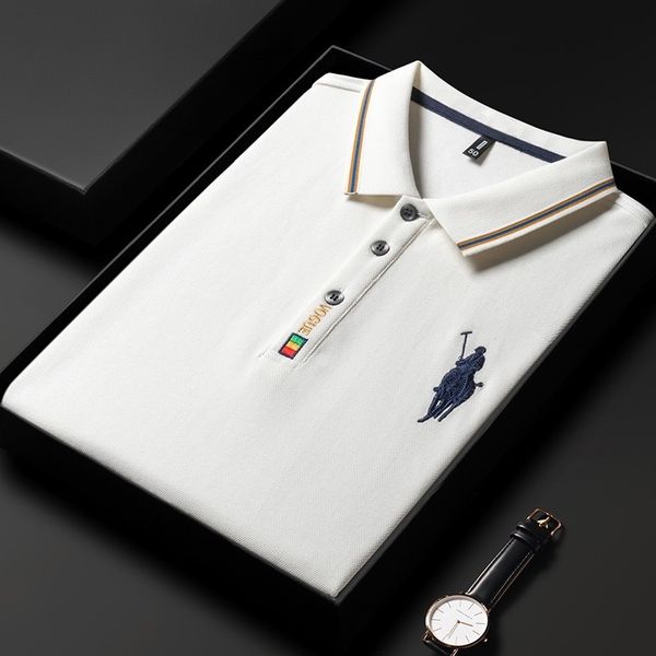 men's tshirts high end designer fashion brand polo shirt men korean casual long sleeve tshirt clothes 230707, White;black
men's tshirts high end designer fashion brand polo shirt men korean casual long sleeve tshirt clothes 230707, White;black