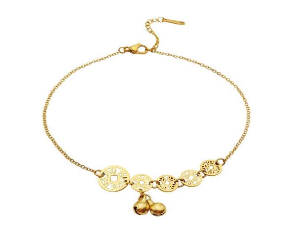 classic coin bell pendant titanium steel gold anklet for women fashion korean butterfly ankle jewelry girls swimsuit party gi5395972, Red;blue
classic coin bell pendant titanium steel gold anklet for women fashion korean butterfly ankle jewelry girls swimsuit party gi5395972, Red;blue