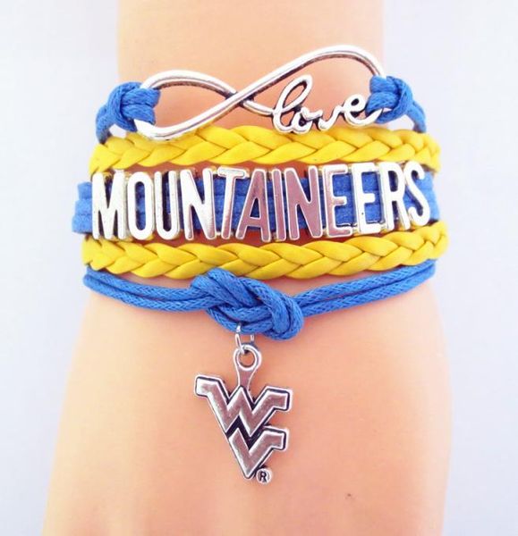 jewelry infinity love mountaineers team football bracelet friendship bracelets b090505441022, Golden;silver
jewelry infinity love mountaineers team football bracelet friendship bracelets b090505441022, Golden;silver