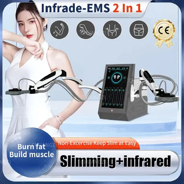

Slimming Infrared Electromagnetic Sculpting 15Tesla 6600W Muscle Stimulator 2 Handles Beauty Instrument