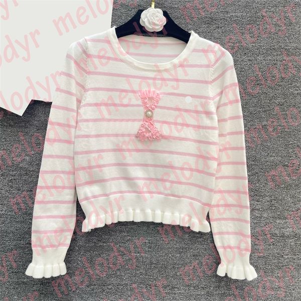 women long sleeve knits designer letter stripe knitted pullovers winter autumn breathable blouses top, White
women long sleeve knits designer letter stripe knitted pullovers winter autumn breathable blouses top, White