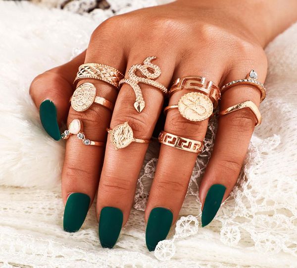 10pcsset women snake knuckle ring turquoise rhinestone finger ring set fashion jewelry accessories for gift party3090167, Silver
10pcsset women snake knuckle ring turquoise rhinestone finger ring set fashion jewelry accessories for gift party3090167, Silver