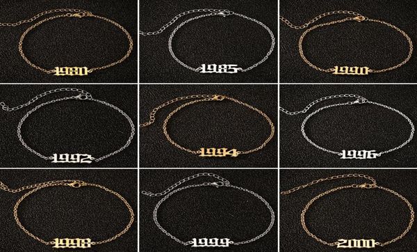 personalize stainless steel ankle bracelet 1980 to 2000 special birth year custom number anklet charm bracelet friend gifts4553903, Golden;silver
personalize stainless steel ankle bracelet 1980 to 2000 special birth year custom number anklet charm bracelet friend gifts4553903, Golden;silver