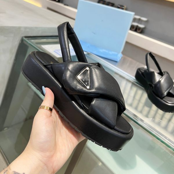 designer beach shoes prads leather cross-strap sandals women slippers fashion footwear outdoors slides woman shoe gifts lk 
designer beach shoes prads leather cross-strap sandals women slippers fashion footwear outdoors slides woman shoe gifts lk