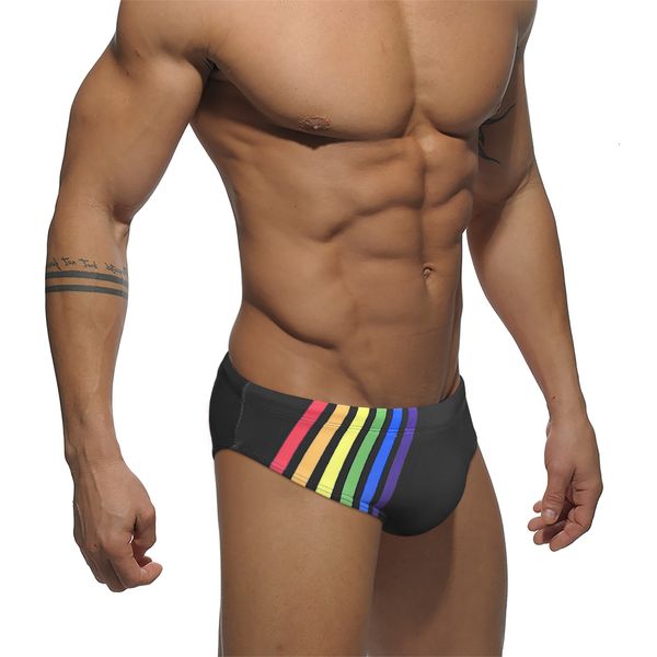 men's swimwear europe america fashion mens low waist mayo rainbow striped bathing suit summer sport beach surfing pad swim briefs 23070
men's swimwear europe america fashion mens low waist mayo rainbow striped bathing suit summer sport beach surfing pad swim briefs 23070