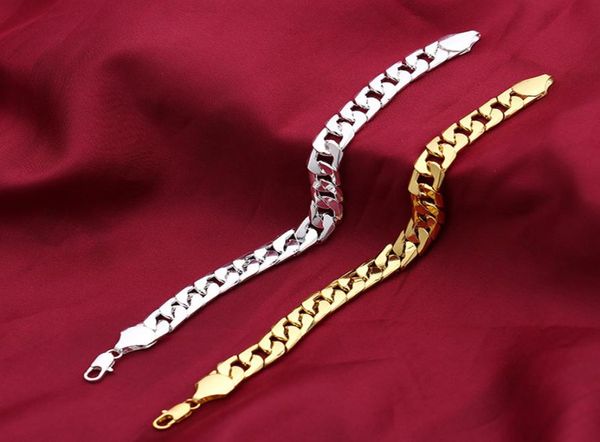 classic cuban link chain bracelets 18k goldplatinum plated fashion men jewelry hip hop perfect accessories party gift6181725, Black
classic cuban link chain bracelets 18k goldplatinum plated fashion men jewelry hip hop perfect accessories party gift6181725, Black