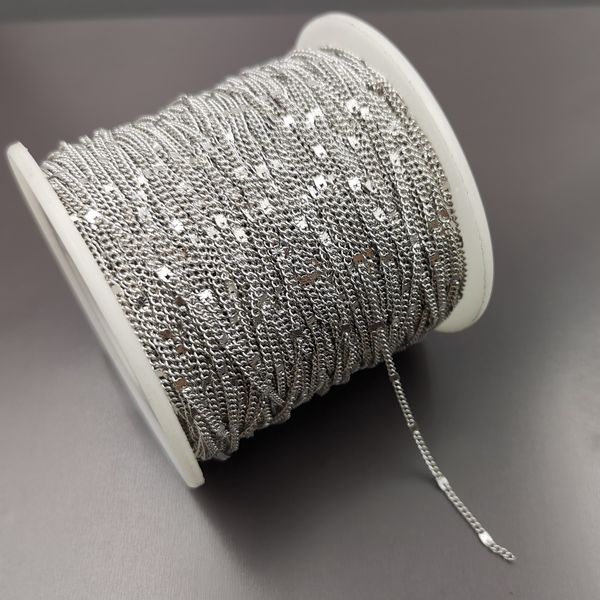 10meter thin 1.5mm welded cowboy chain jewelry findings stainless steel strong chains marking diy accessories, Silver
10meter thin 1.5mm welded cowboy chain jewelry findings stainless steel strong chains marking diy accessories, Silver