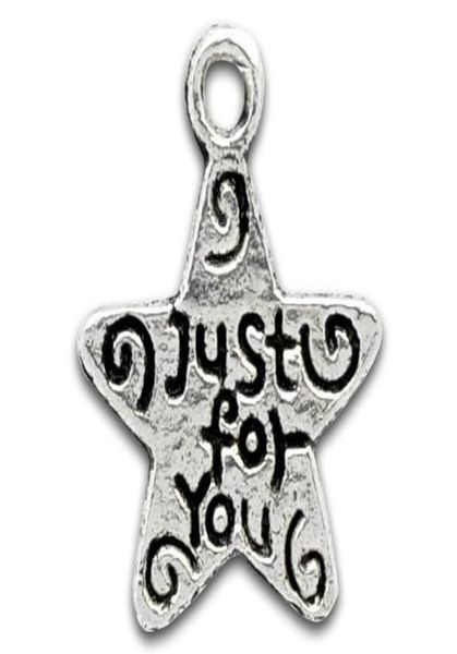 100pcs tibetan silver tone just for you0123456789102106478, Black 
100pcs tibetan silver tone just for you0123456789102106478, Black