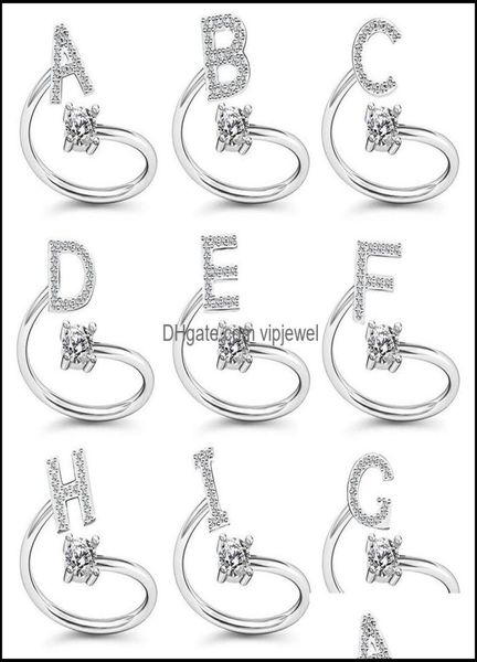 band rings jewelry gold color initials az letter alphabet adjustable opening rhinestone finger for women party wedding gift drop 8608482, Silver
band rings jewelry gold color initials az letter alphabet adjustable opening rhinestone finger for women party wedding gift drop 8608482, Silver