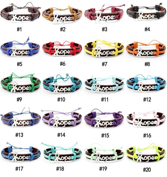 new breast cancer awareness genuine leather bracelet ribbon hope charm braided rope wrap wristband for women men fashion jewelry1390159, Golden;silver
new breast cancer awareness genuine leather bracelet ribbon hope charm braided rope wrap wristband for women men fashion jewelry1390159, Golden;silver
