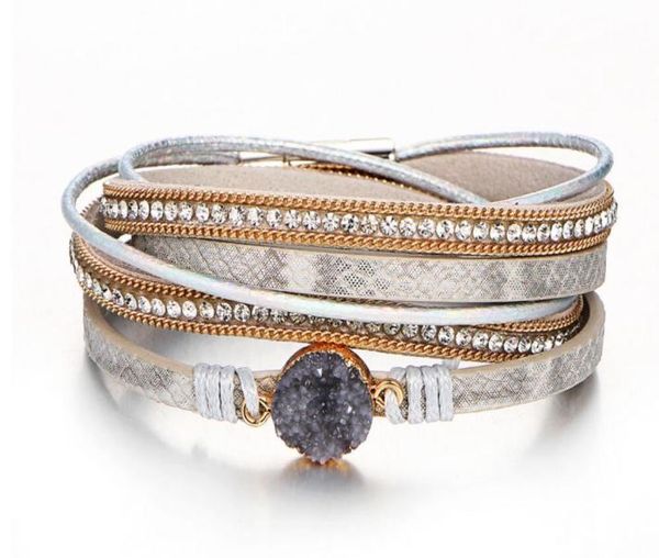 vintage multilayer leather bracelet for women men new charms wrap bracelets femme fashion jewelry magnetic buckle bracelet5616234, Golden;silver
vintage multilayer leather bracelet for women men new charms wrap bracelets femme fashion jewelry magnetic buckle bracelet5616234, Golden;silver