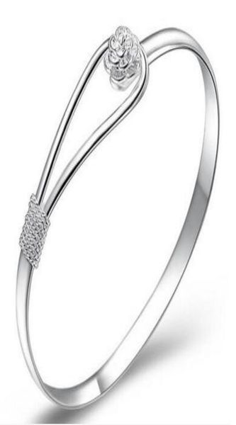charm bangle bracelets 925 sterling silver rose flower cuff fashion bangle for women jewelry6588150, Black
charm bangle bracelets 925 sterling silver rose flower cuff fashion bangle for women jewelry6588150, Black