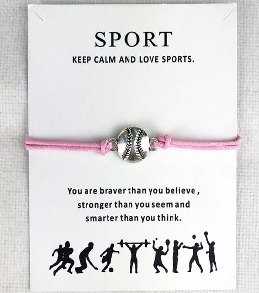 10pcslot baseball softball charm wax cords bracelets sports women men boys girls fashion jewelry friendship jewelry gift2965821, Golden;silver
10pcslot baseball softball charm wax cords bracelets sports women men boys girls fashion jewelry friendship jewelry gift2965821, Golden;silver