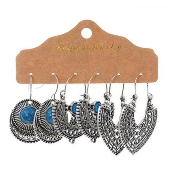 3pairset boho wedding party jewelry vintage ethnic antique silver leaf dangle earrings women9462062
3pairset boho wedding party jewelry vintage ethnic antique silver leaf dangle earrings women9462062