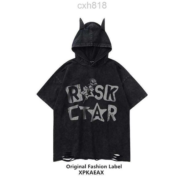 stussys men's t-shirt trendy brand european and american retro men's and women's hooded perforated t-shirt washed old hiphop, White;black
stussys men's t-shirt trendy brand european and american retro men's and women's hooded perforated t-shirt washed old hiphop, White;black