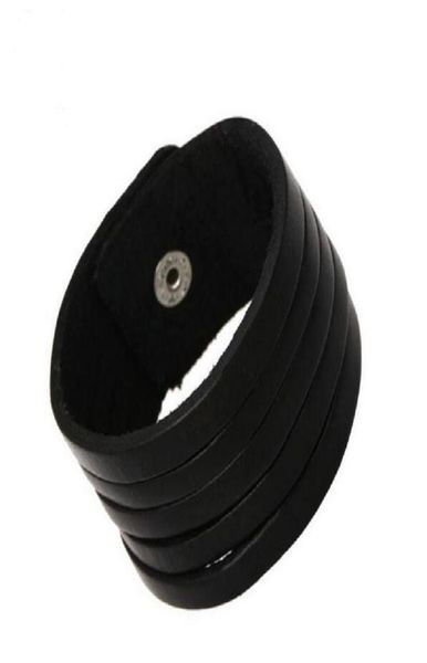 punk rock genuine cow leather cuff bracelet multilayer black cowhide male hand wrap bracelet wristband bangle for men jewelry1596876, White
punk rock genuine cow leather cuff bracelet multilayer black cowhide male hand wrap bracelet wristband bangle for men jewelry1596876, White