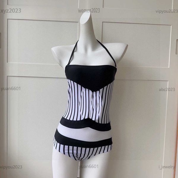 womens designer bikini black and white stripe design one-piece size s-l hanging neck design girl surfing suit june16, White;black
womens designer bikini black and white stripe design one-piece size s-l hanging neck design girl surfing suit june16, White;black
