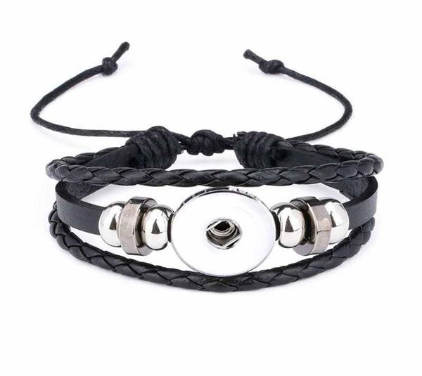 fashion original 317 genuine leather hand weave 18mm 12mm snap button bracelet interchangeable charm jewelry for women teenagers6332525, Golden;silver
fashion original 317 genuine leather hand weave 18mm 12mm snap button bracelet interchangeable charm jewelry for women teenagers6332525, Golden;silver