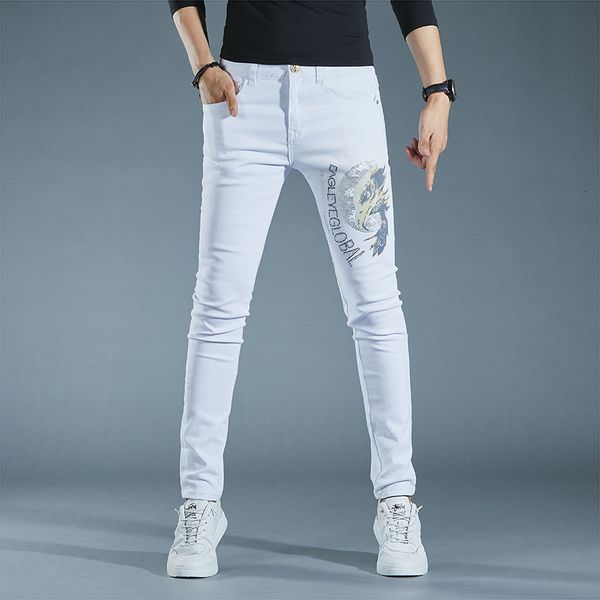men's jeans light luxury mens street fashion white slimfit eagle printing denim pants trendy casual jeans; 230707, Blue
men's jeans light luxury mens street fashion white slimfit eagle printing denim pants trendy casual jeans; 230707, Blue