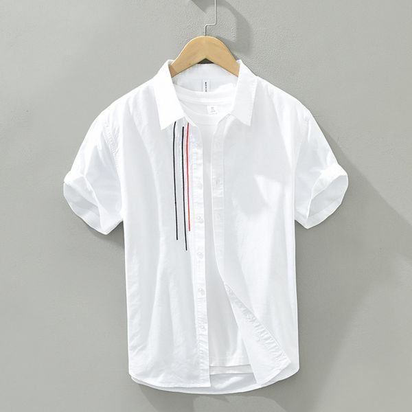 men s dress shirts white short sleeve shirt for men cotton turn down collar casual summer male clothing solid color 230707, White;black
men s dress shirts white short sleeve shirt for men cotton turn down collar casual summer male clothing solid color 230707, White;black