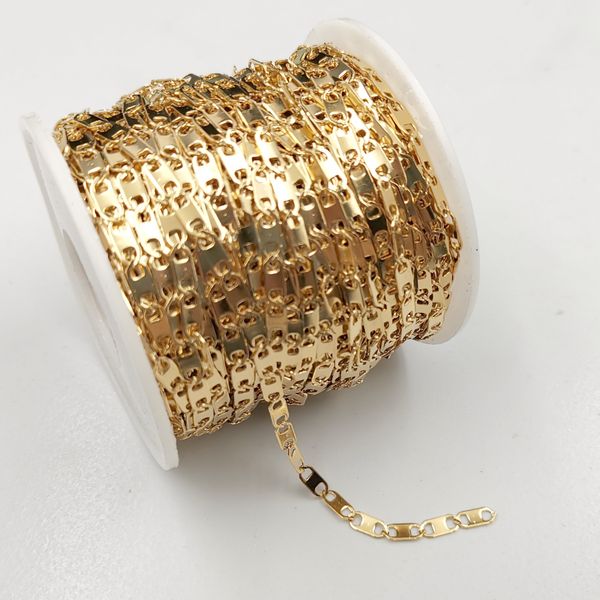 5meter lot gold-plated sheet chain link jewelry findings chains in bulk stainless steel marking diy for necklace bracelet women accessories, Silver
5meter lot gold-plated sheet chain link jewelry findings chains in bulk stainless steel marking diy for necklace bracelet women accessories, Silver