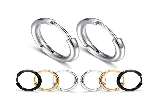 simple style titanium steel earrings for men women chic antiallergic round hoop earring fashion jewelry accessories whole4857160, Golden;silver
simple style titanium steel earrings for men women chic antiallergic round hoop earring fashion jewelry accessories whole4857160, Golden;silver