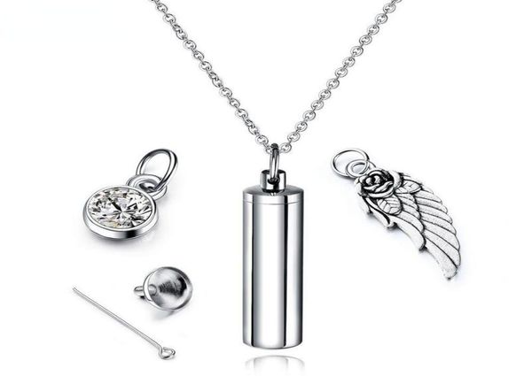 stainless steel urn ashes cylinder vial pendant necklace charm memorial jewelry cremation perfume holder keepsake jewellery1765895, Silver
stainless steel urn ashes cylinder vial pendant necklace charm memorial jewelry cremation perfume holder keepsake jewellery1765895, Silver