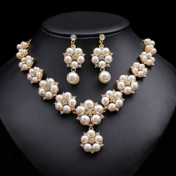 pearl necklace earrings two piece set for bride advanced design new 230628, Silver
pearl necklace earrings two piece set for bride advanced design new 230628, Silver