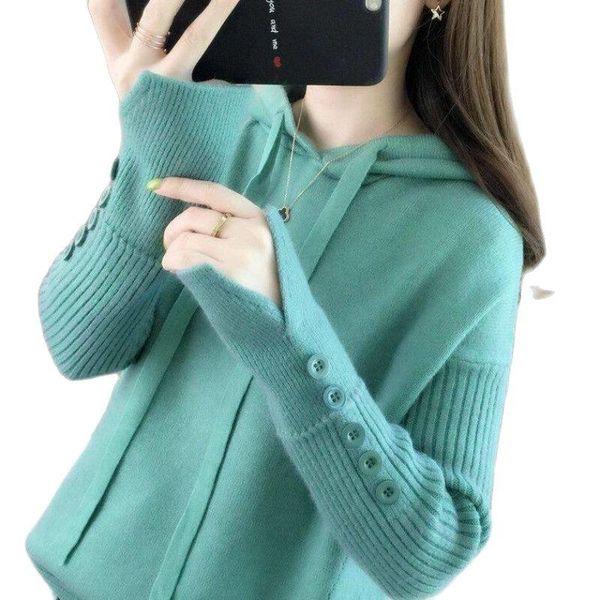 pants 2023 new autumn winter hooded women sweater korean loose pullover knitwear solid color casual female short sweater coat, White
pants 2023 new autumn winter hooded women sweater korean loose pullover knitwear solid color casual female short sweater coat, White