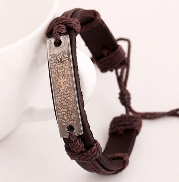 fashion simple black brown leather rope alloy handmade charm bracelets retro jewelry party decor for women men8232106, Golden;silver
fashion simple black brown leather rope alloy handmade charm bracelets retro jewelry party decor for women men8232106, Golden;silver